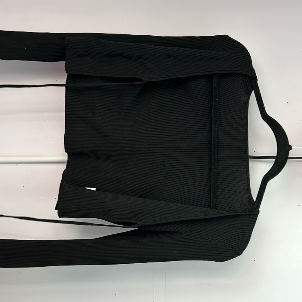 Commense black tight cardigan